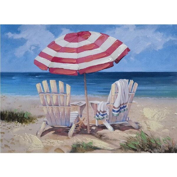 Beach View Hand Painting Picture