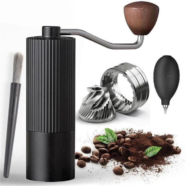Manual Coffee Grinder Portable Stainless Steel Coffee Bean Grinders CNC Stainles