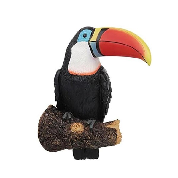 Catzon Toucan Garden Statue Tree Hugger Decoration for Lawn Porch Yard-Rainbow