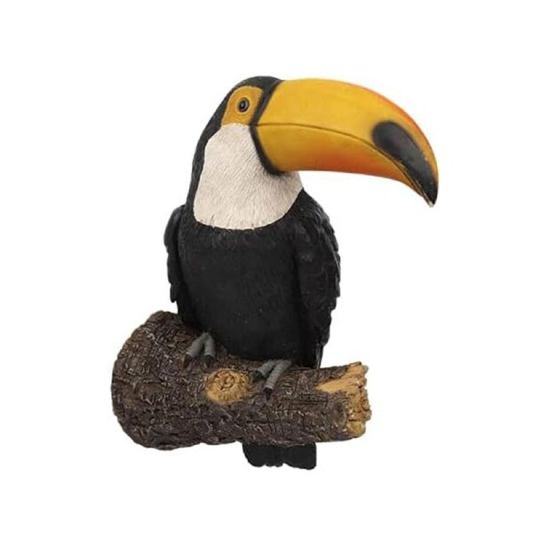 Catzon Toucan Garden Statue Tree Hugger Decoration for Lawn Porch Yard-Yellow