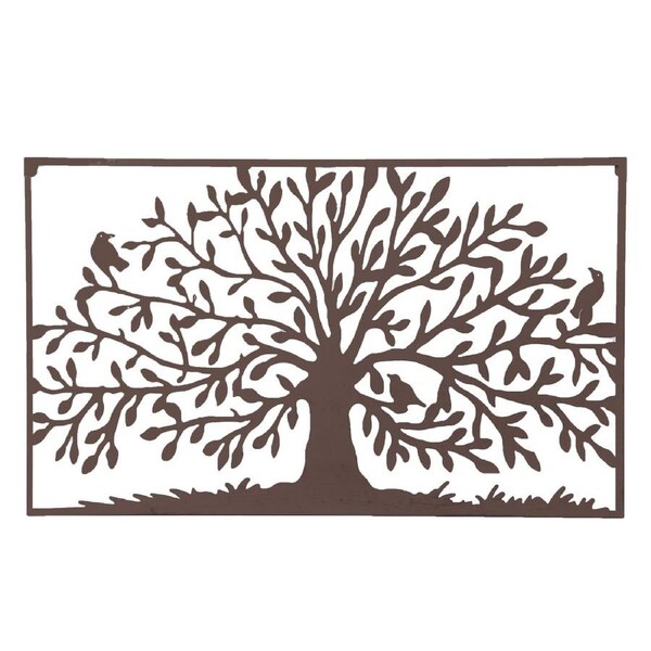 Rusty Tree of Life Metal Wall Decor