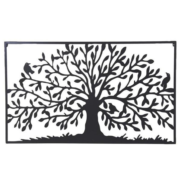 Black Tree of Life Metal Wall Decor