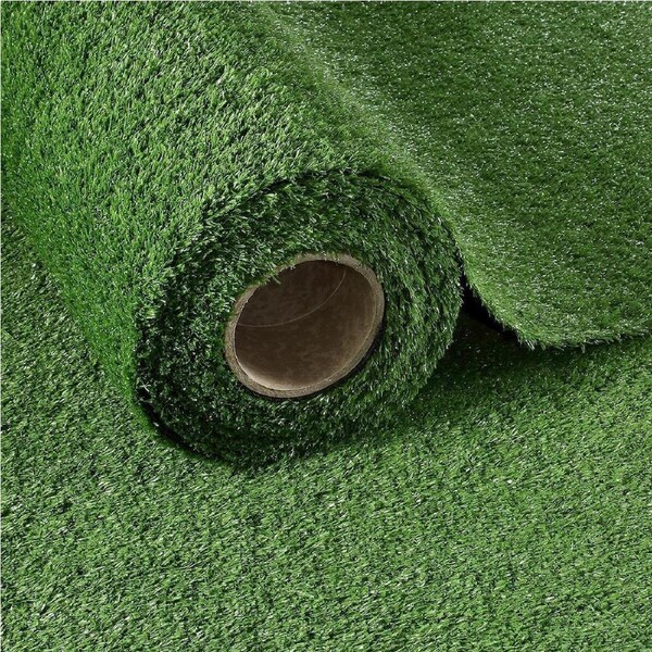 1x5m Artificial Grass Synthetic Turf Fake Imitation False Faux Green Lawn Roll 10mm Child Pet Friendly for Backyard Balcony Garden Patio