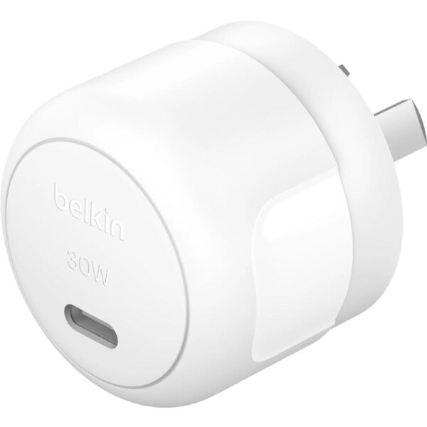 Belkin Boost Charge Compact USB-C PD 3.0 Wall Charger 30W – White