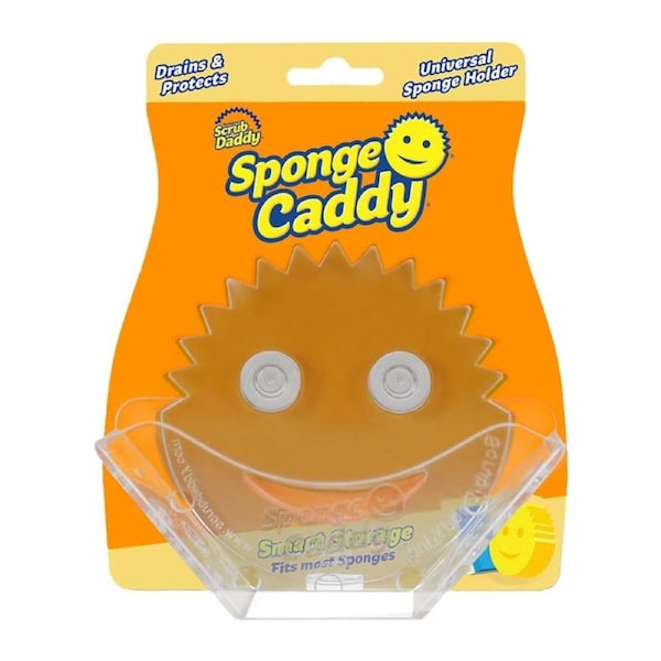 Scrub Daddy Sponge Caddy – Universal Sponge Holder with Dual Suction Cups