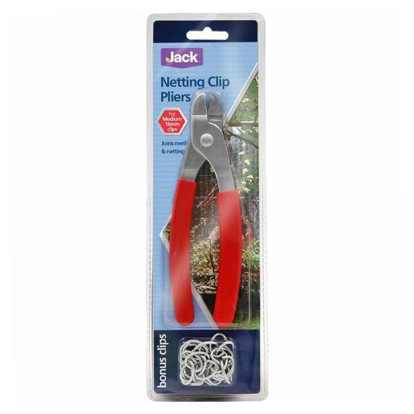 Jack Mesh and Netting Clip Pliers with Bonus 16mm Clips - 12405