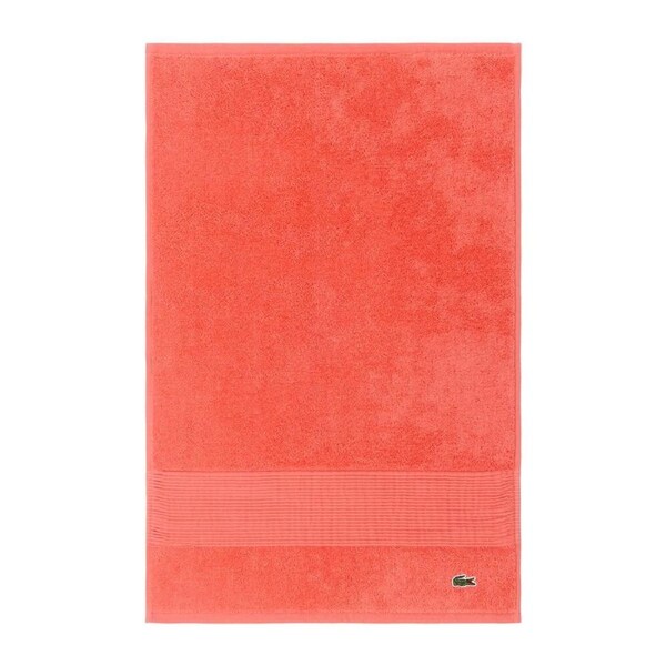 Lacoste L Lecroco Guest Towel Absorbent 100% Cotton 600gsm 40x60cm Red