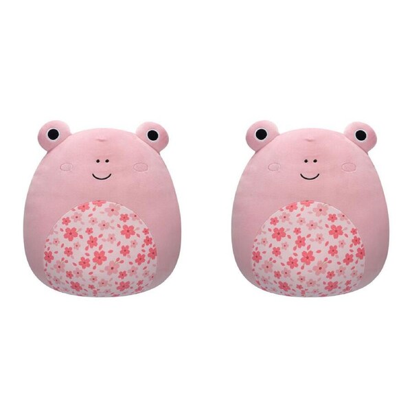 2PK Squishmallows 7.5in Kline Pink Frog Stuffed Animal Kids Plush Toy 3y+