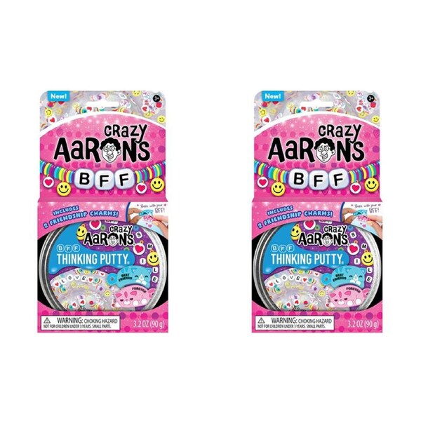 2PK Crazy Aarons Thinking Putty Trendsetters BFF Fidget Kids/Children Toy 3y+