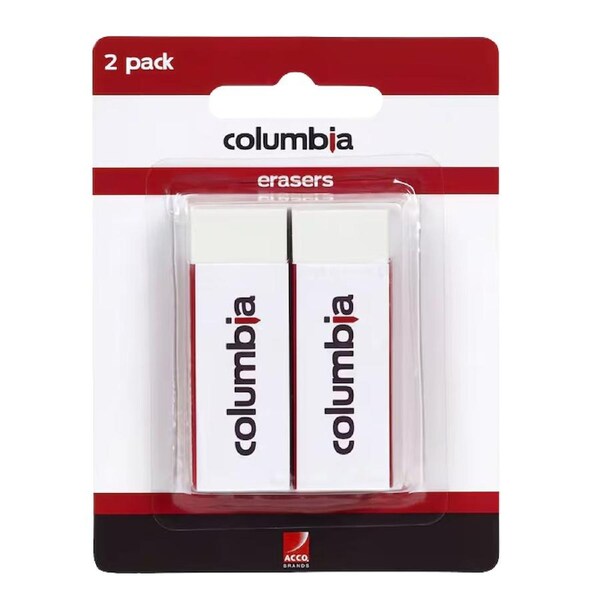 Columbia Erasers (Pack of 2)