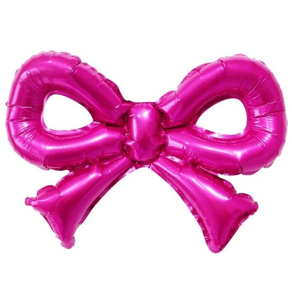 Hot Pink Bow Knot Foil Balloon