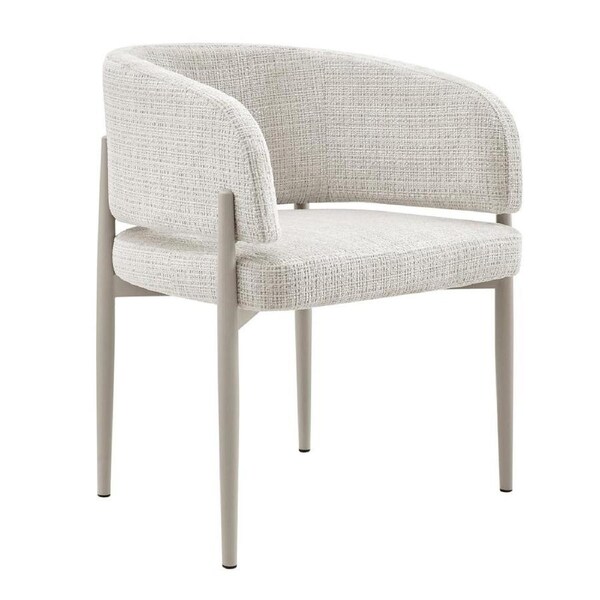 Darla Dining Chairs Pair (Set of Two) Cream and Grey