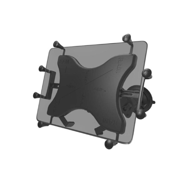 RAM-B-189-PIV1-A-UN9U :: RAM Twist-Lock Pivot Suction With X-Grip For 9"-10" Tablets - Short Arm