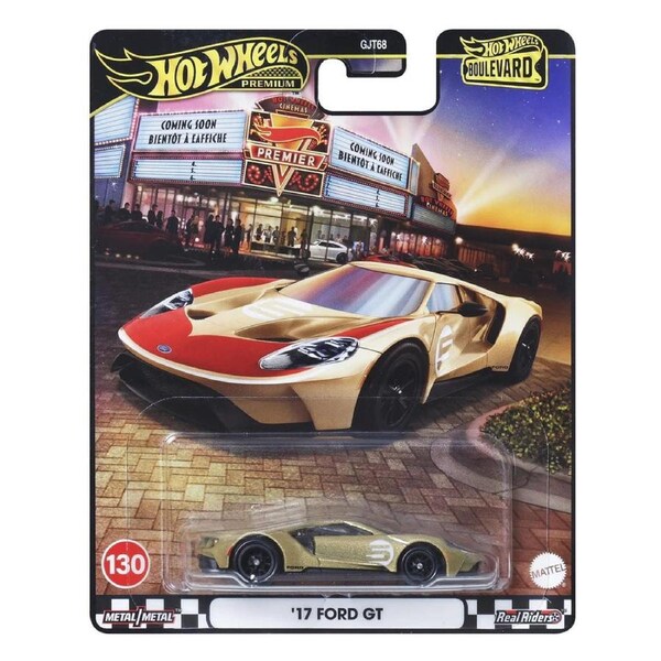 Hot Wheels Premium Boulevard '17 Ford GT Diecast Vehicle
