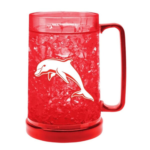 Redcliffe Dolphins NRL Coloured Ezy Freeze Beer Stein Frosty Mug Cup