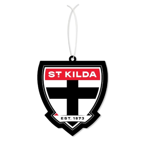 St Kilda Saints AFL Aussie Rules Scented Slim Scented Scented Slim Air Freshener with Elastic Hanger