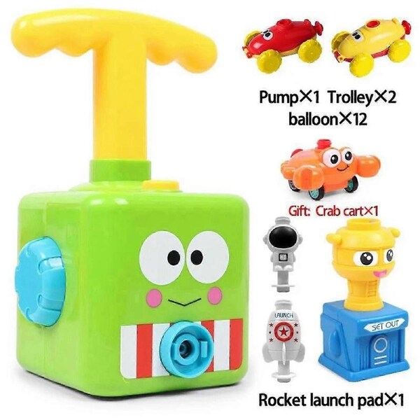 Fun Packed Balloon Car Toy Pump Set, Balloon Launcher Car Toy Set For Kids