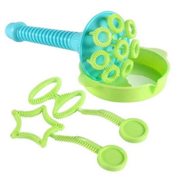 Trumpet Bubble Blower Set, Fun Outdoor Bubble Maker with Tray, Creative Smoke Bubbles for Kids, Summer Toys for Girls & Boys