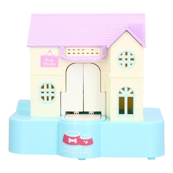 Doghouse Money Saving Box Automatic Coin Swallowing with Light Music Effects Toy Gift for Kids