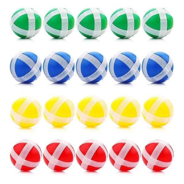 20 Pcs Hook and Loop Balls, Kids Darts Game Balls 1.3inch