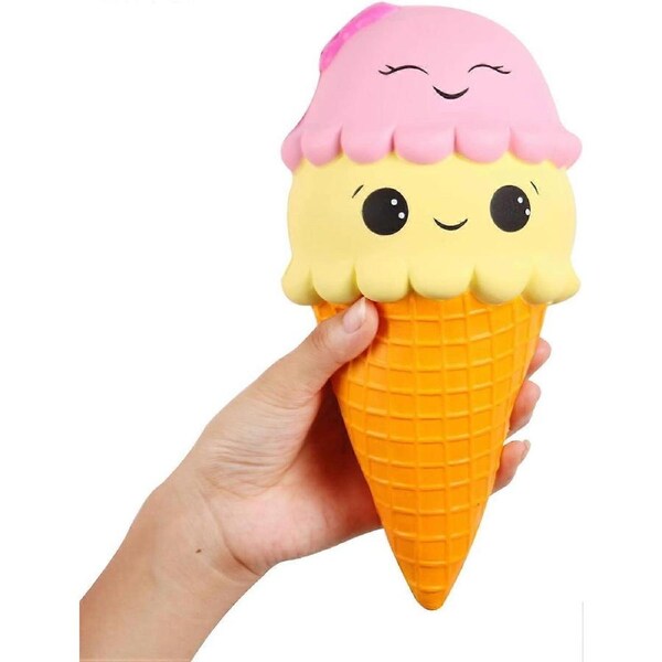 Squishies Ice Cream Jumbo Squishies Slow Rising Kawaii Smiley Squishies Decompression Toys Prime 1 Pcs 12.5 x 10.5 x 21.5 cm