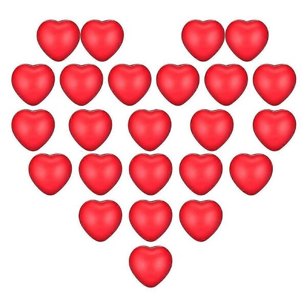 24Pcs Valentine'S Day Stress Balls,Stress Balls for School Carnival Reward,Valentine Party Bag Gift