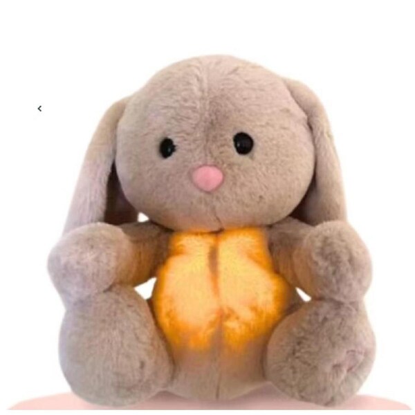 Breathing Bunny Soothing Rabbit Plush Doll Toy Soothing Music Sleep Companion