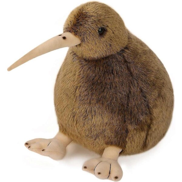 Kiwi Bird Plush Toy, Stuffed Animal Furry Kiwi Plushie Doll, Soft Fluffy Like Real Bird Hugging Toy - Present for Every Age & Occasion