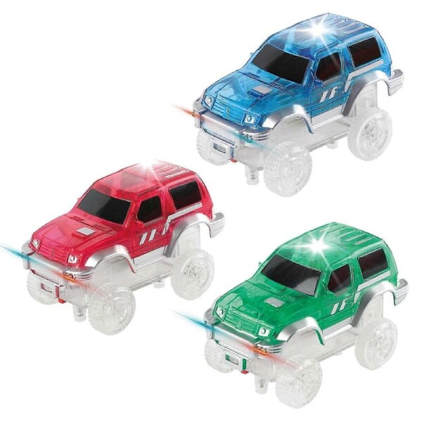 3 Piece Magnetic Toy Car Set for Race Tracks