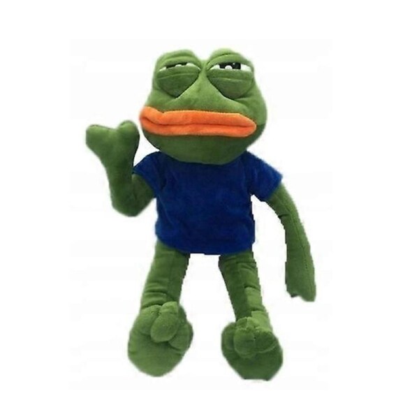 Sad Frog Plush Toy 42 Cm Frog Pepe Meme Funny