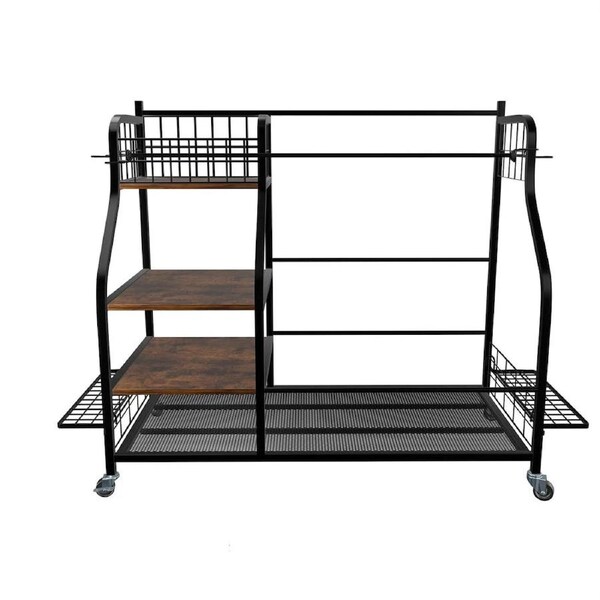 P&P Extra Large Golf Bag Storage Rack - Heavy Duty Organizer Stand for Multiple Bags & Clubs