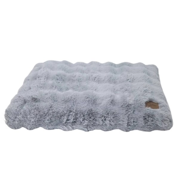 Grey Large Dog Bed 90x60cm, Ultra Soft Sofa Bed With Removable Cover, High-Density Foam & Anti-Skid Base
