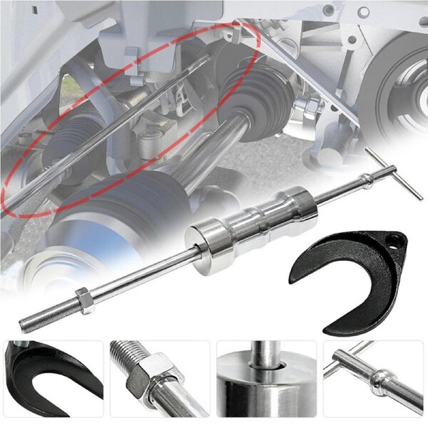 Universal Inner CV Joint Puller Long Inner Axle Slide Hammer Removal Fork Tool