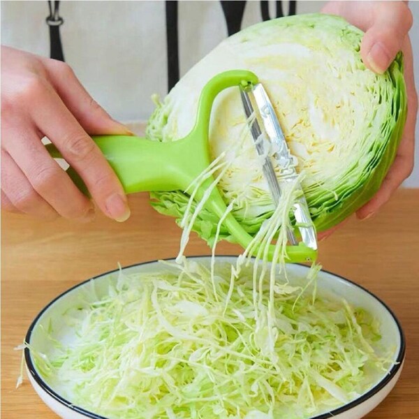 2 Pack Wide Mouth Peeler Vegetables Fruit Stainless Steel Knife Cabbage Graters