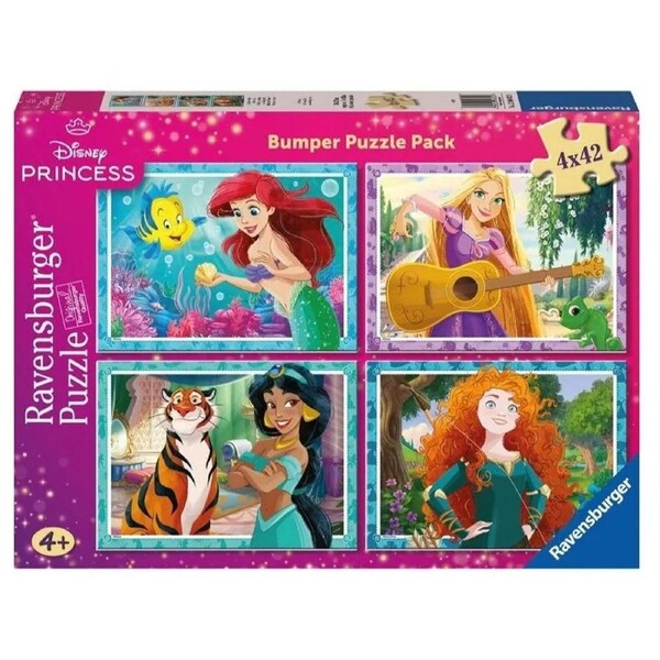 Ravensburger Puzzle 4x42pc - Disney Princess Bumper Pack