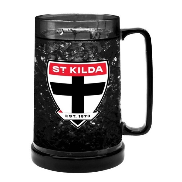 AFL Colour Freeze Mug - St Kilda Saints - 500ML - Gel Freeze Drink Cup