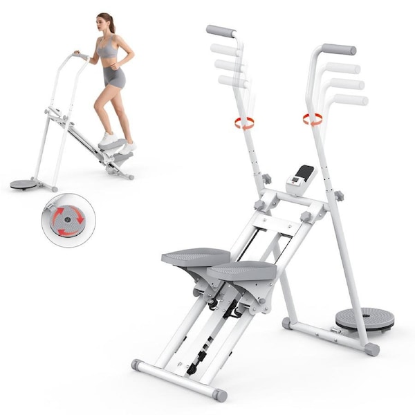 Advwin Vertical Climber Exercise Machine Multi-Function Adjustable Stair Stepper 120kg Capacity