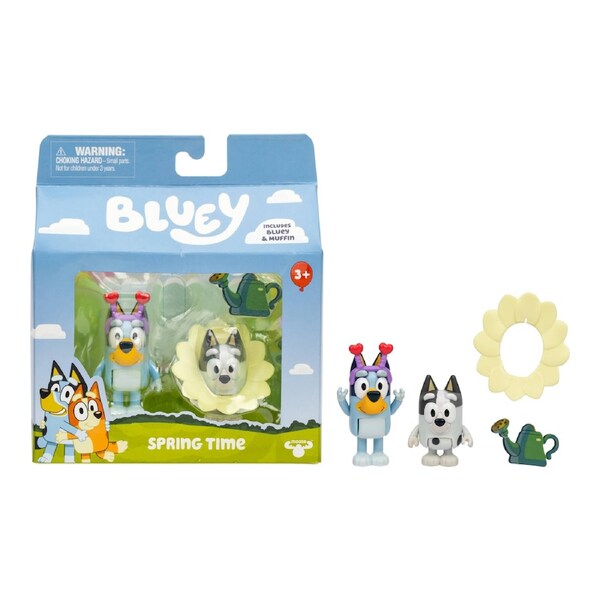 Bluey Figure 2 Pack Series 13 Spring Time Bluey and Muffin
