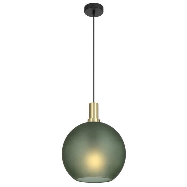 Patino Modern Pendant Hanging Lamp Light Glass Metal Green Matte