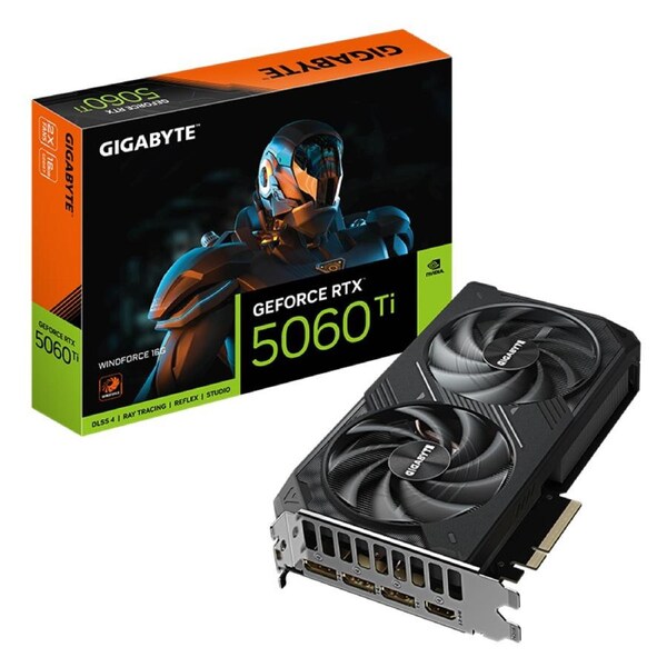 Gigabyte GeForce RTX 5060 Ti WindForce 16G Graphics Card (GV-N506TWF2-16GD)