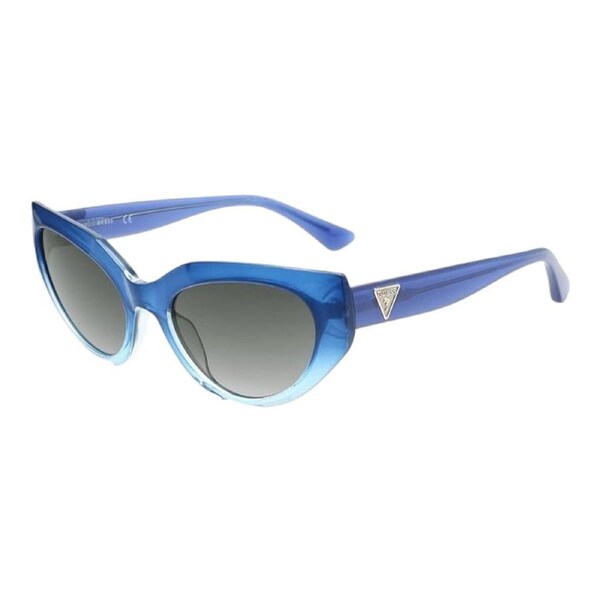 Guess GU7787A 92W Womens Blue Frame Gradient Blue Lens Cat Eye Sunglasses 57mm
