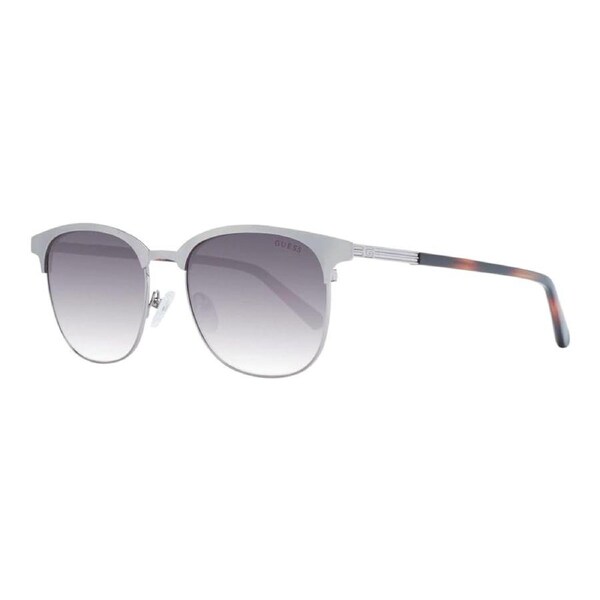 Guess GU00054 06B Mens Silver Frame Grey Gradient Lens Clubmaster Sunglasses