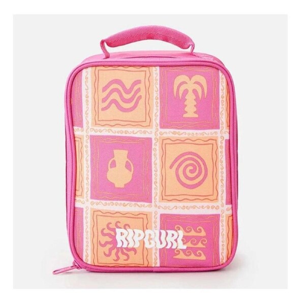 RIP CURL 1 Size Mixed Lunch Bag with Zipper Closure - Hot Pink