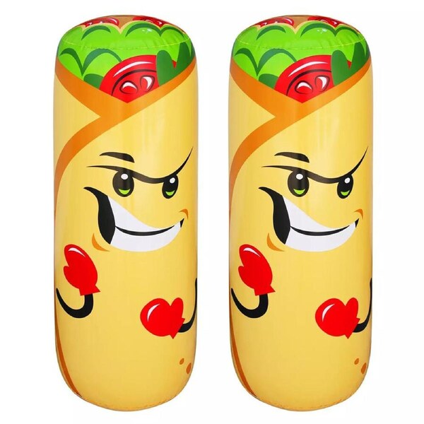 2pc Go Play! Burrito Boppers Inflatable Bop Toy for Kids/Children 5Y+