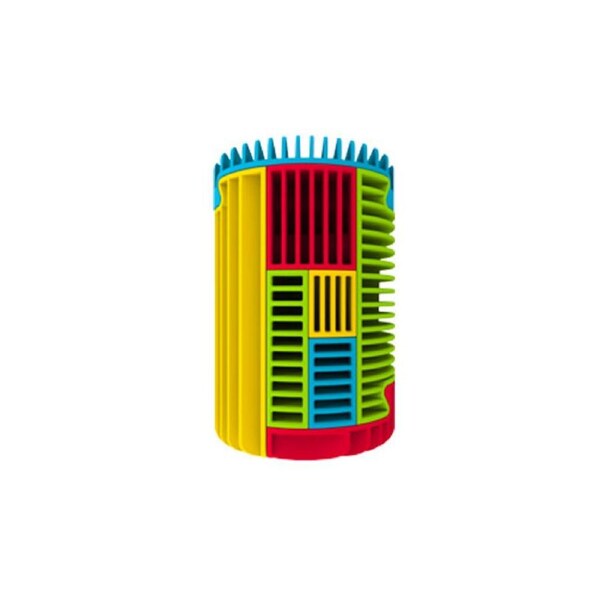 Slida Classic Cylinder 3D Sequential Interlocking Puzzle for Kids Red 6Y+