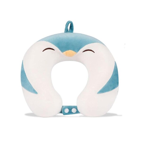 Nevenka Cute Cartoon Neck Pillow U-Shaped Memory Foam Travel Essentials-Penguin