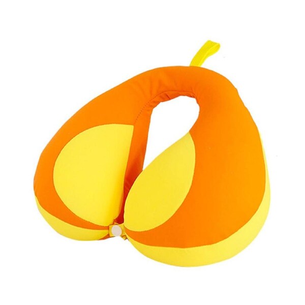 Nevenka Travel Neck Pillow for Kids Comfortably Chin Supporting for Airplane-Yellow