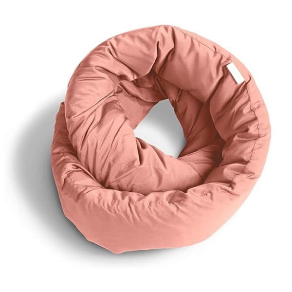 Nevenka Travel Neck Pillow Versatile Soft 360 Support for Home Airplane Car-Pink