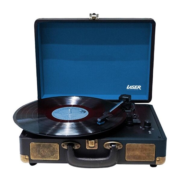 Laser Retro Turntable Vinyl Player Bluetooth USB Built-in Stereo Speakers