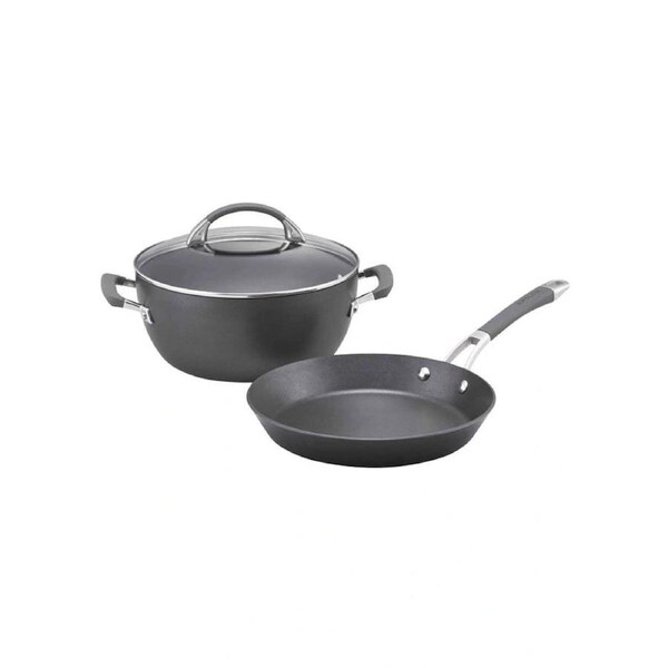 Anolon Endurance+ Nonstick Induction French Skillet 26cm & Covered Casserole 26cm/5.2L